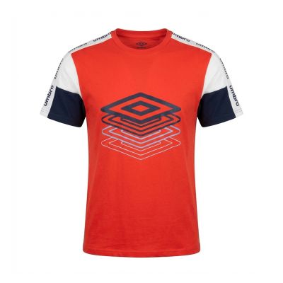 T-SHIRTS UMBRO ORIGINAL HOMME ROUGE COTON